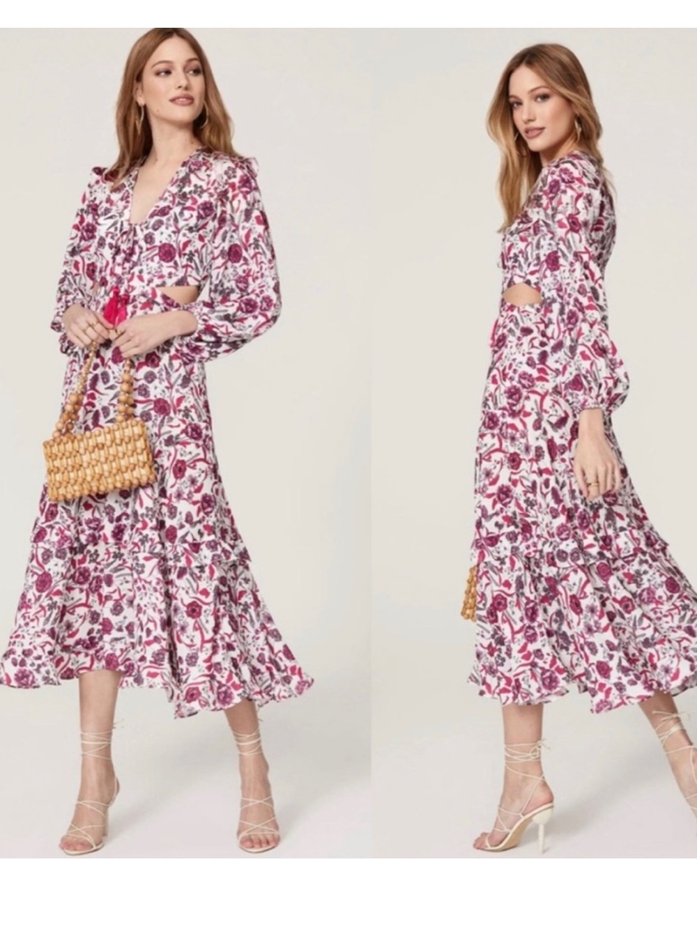ALEXIS Nakkita Dress Berry Floral Sz XS